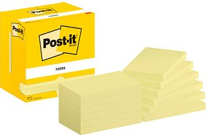 Post-it® Haftnotizen 655-CY gelb, 12 Blöcke