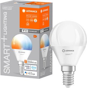 LEDVANCE WLAN-Lampe SMART+ WiFi Classic P40 TW E14 4,9 W matt