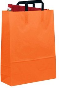 VP Papier-Tragetaschen Topcraft orange 32,0 x 42,0 cm, 50 St.