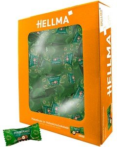 HELLMA Haselnuss mit Vollmilchschokolade Schokolade 380 St./912,0 g