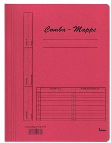 bene Schnellhefter Comba-Mappe Karton rot DIN A4, 5 St.
