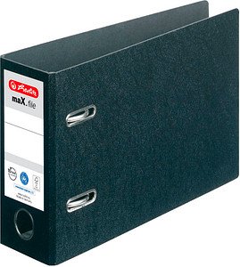 Thumbnail - herlitz maX.file Ordner schwarz Karton 7,5 cm DIN A5 quer, 1 St.