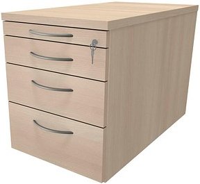 Thumbnail - fm Sidney Rollcontainer akazie 4 Auszüge 43,4 x 80,0 x 54,0 cm