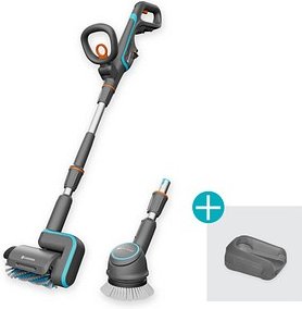 Thumbnail - GARDENA AquaBrush Universal 04/18V P4A Solo Akku-Terrassenreiniger-Set 18,0 V, ohne Akku
