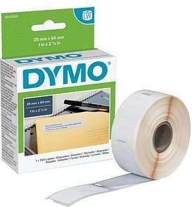 Thumbnail - DYMO Etikettenrolle für Etikettendrucker S0722520 weiß, 25,0 x 54,0 mm, 1 x 500 Etiketten