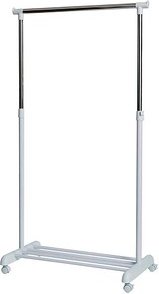 LOVE !T STORE !T Rollgarderobe 670148 weiß Metall ohne Haken 84,0 x 101,0 - 165,0 cm