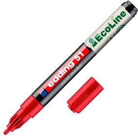 edding 51 EcoLine Lackmarker rot 1,0 - 2,0 mm, 1 St.