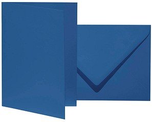 artoz Faltkarten mit Briefumschlägen Mosaic 943601-418 marine DIN B6, 10 St.