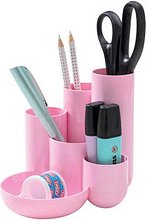 HAN Schreibtisch-Organizer CAMPUS pastellrosa Polystyrol 6 Fächer 13,1 x 15,4 x 13,7 cm
