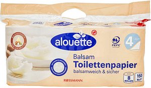 alouette Toilettenpapier Balsam 4-lagig, 8 Rollen