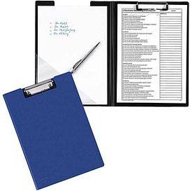 FolderSys Klemmbrettmappe 80003-40 DIN A4 blau Kunststoff, 1 St.