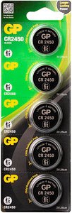 Thumbnail - GP Knopfzelle CR2450 Lithium 3,0 V, 5 St.