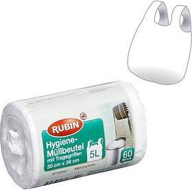 RUBIN Kosmetikbeutel 5,0 l weiß, 60 St.