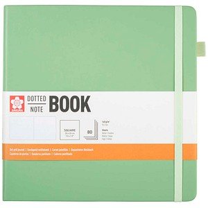Sakura Notizbuch quadratisch punktkariert, pale patina Hardcover 160 Seiten, 1 St.