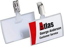 Thumbnail - DURABLE Click Fold Namensschilder mit Clip 9,0 x 5,4 cm, 25 St.