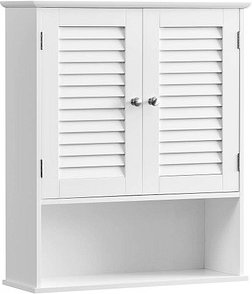 VASAGLE Bad-Hängeschrank BBC27WT weiß 60,0 x 20,0 x 70,0 cm
