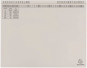 Thumbnail - 25 Exacompta Hängehefter Exaflex Karton grau 1 x Amtsheftung / kaufmännische Heftung