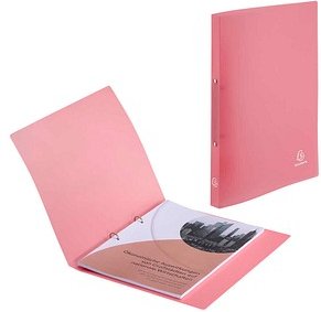 Exacompta Chromaline Pastell Ringbuch 2-Ringe korallrot 2,0 cm DIN A4, 1 St.