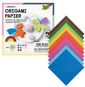 folia Faltblätter Origami mehrfarbig 500 Blatt