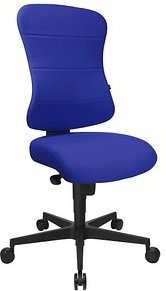 Topstar Bürostuhl Art Comfort, SP800T38 Stoff blau, Gestell schwarz
