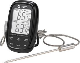 Thumbnail - tepro Dual-Sensor Kerntemperatur-Lebensmittelthermometer schwarz