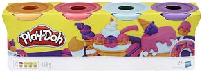 Play-Doh Knete SWEET farbsortiert, 4 Farben je 112,0 g