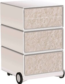 PAPERFLOW easyBox Contents Rollcontainer weiß, bunt 62093 4 Auszüge 39,0 x 43,6 x 64,2 cm