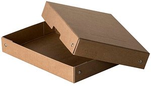FALKEN PURE Aufbewahrungsbox 500 Blatt braun 18,0 x 25,0 x 4,0 cm
