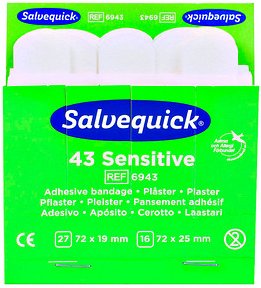 Salvequick® Pflaster Sensitive 1009943V weiß, 43 St.