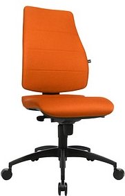 Thumbnail - Topstar Bürostuhl Syncro Soft, SN300 T34 Stoff orange, Gestell schwarz