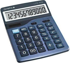 Thumbnail - OLYMPIA LCD-5112 Tischrechner stahlblau/schwarz