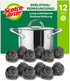 Scotch-Brite Stainless Steel Topfreiniger, 12 St.