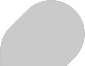 HAMMERBACHER Anbautisch höhenverstellbar RA81 lichtgrau, grau Tropfenform 103,0 x 80,0 x 68,0 - 85,0 cm