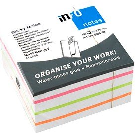 Thumbnail - inFO Cube Haftnotizen 5654-68 farbsortiert, 1 St.