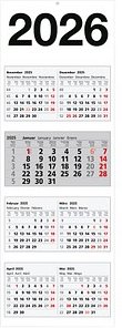 7-Monats-Wandkalender Combi 7 2026