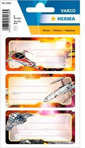 Thumbnail - HERMA Schuletiketten 5589 Raumschiff, 6 Etiketten