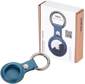 TROIKA® Schlüsselanhänger AIRTAG COVER blau