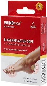 WUNDmed® Blasenpflaster SOFT & Druckstellenkissen 02-124 transparent, 4 St.