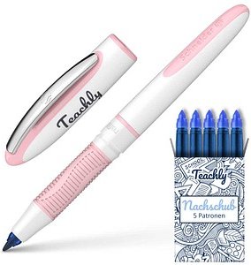 Thumbnail - Teachly Superstudent Tintenroller Rosé 0,6 mm, Schreibfarbe: blau, 1 St.