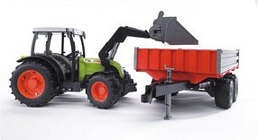 bruder Claas Nectis 267F Traktor mit Anhänger 2112 Spielzeugauto