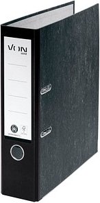 VON LEITZ Ordner schwarz mamoriert Karton 8,0 cm DIN A4