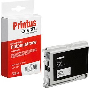 Printus schwarz Druckerpatrone kompatibel zu brother LC-1000BK