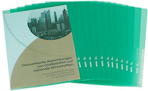 100 LEITZ Sichthüllen Premium 4100 DIN A4 grün glatt 0,15 mm