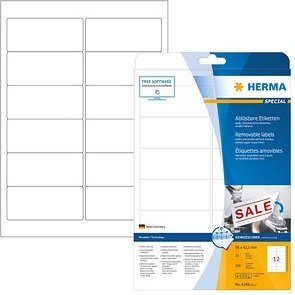 300 HERMA Etiketten 4348 weiß 96,0 x 42,3 mm