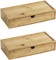 Thumbnail - WENKO Terra Ordnungsboxen braun 28,0 x 14,0 x 6,0 cm, 2 St.