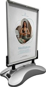 Thumbnail - LMG Kundenstopper silber DIN A1 2 Fächer, 1 St.