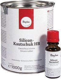 Rayher Bastelzubehör Silikon-Kautschuk, RTV/HM mit Vernetzer transparent