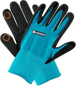GARDENA Gartenhandschuhe blau Größe 8, 1 Paar
