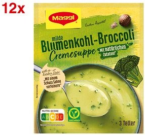 Maggi® milde Blumenkohl-Broccoli Cremesuppe 12x 3 Portionen