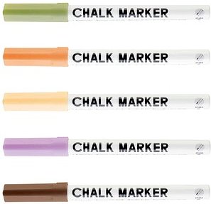 folia GOLDEN HOURS Kreidemarker farbsortiert 1,0 - 2,0 mm, 5 St.